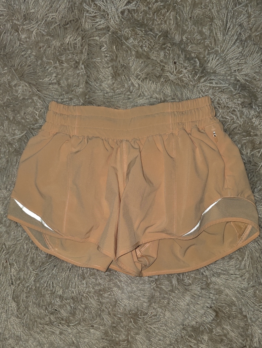 Lululemon Athletic Running Shorts in Light Orange